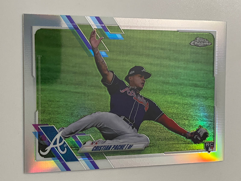 2021 Topps Chrome Rookie Image Variation Refractor #187 Cristian Pache RC