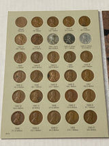 Lincoln Cent 1941-1974 Book Complete with 90 Pennies with AU/BU included