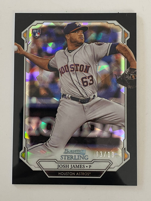 2019 Bowman Sterling Black Atomic Refractor /10 #BSR-63 Josh James RC