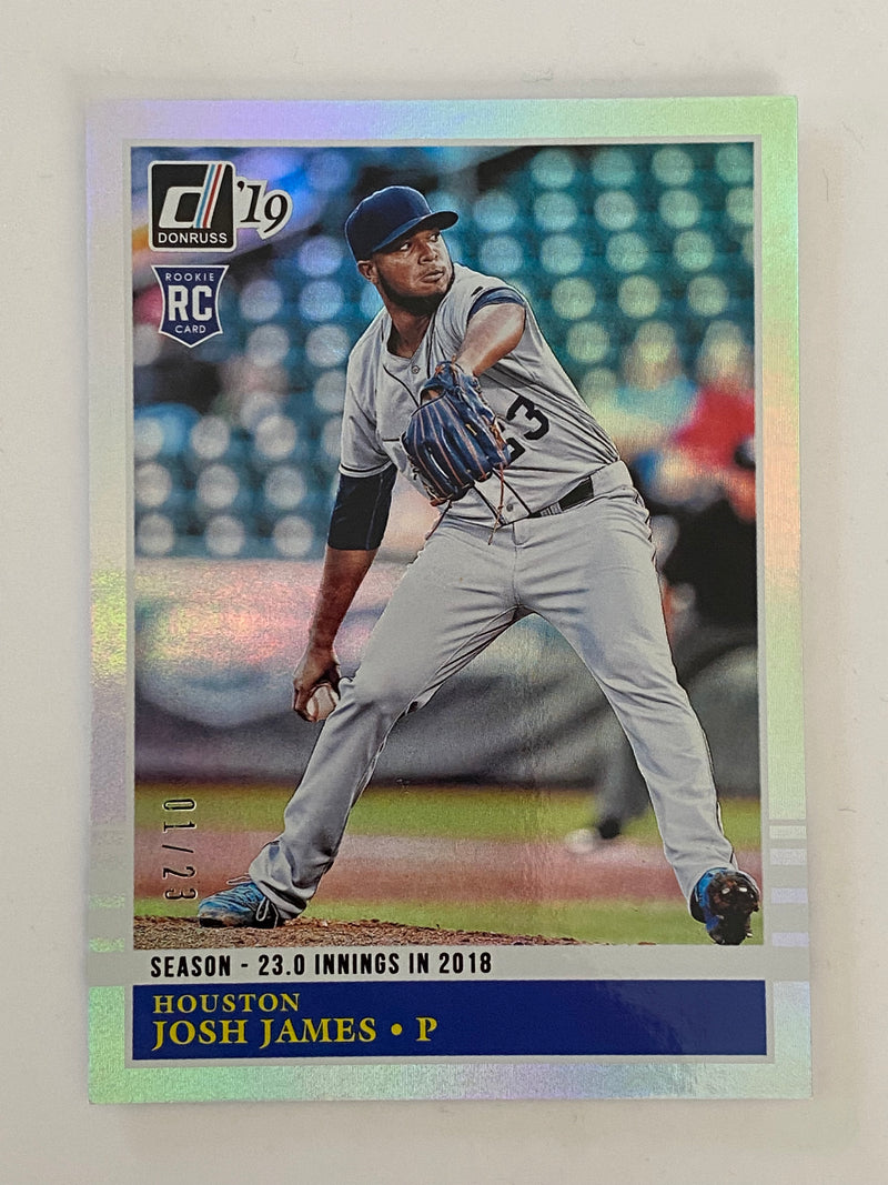 2019 Donruss Season Stat Line Silver Parallel /23 #223 Josh James RC