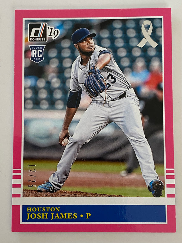 2019 Donruss Mother's Day Pink /25 #223 Josh James RC