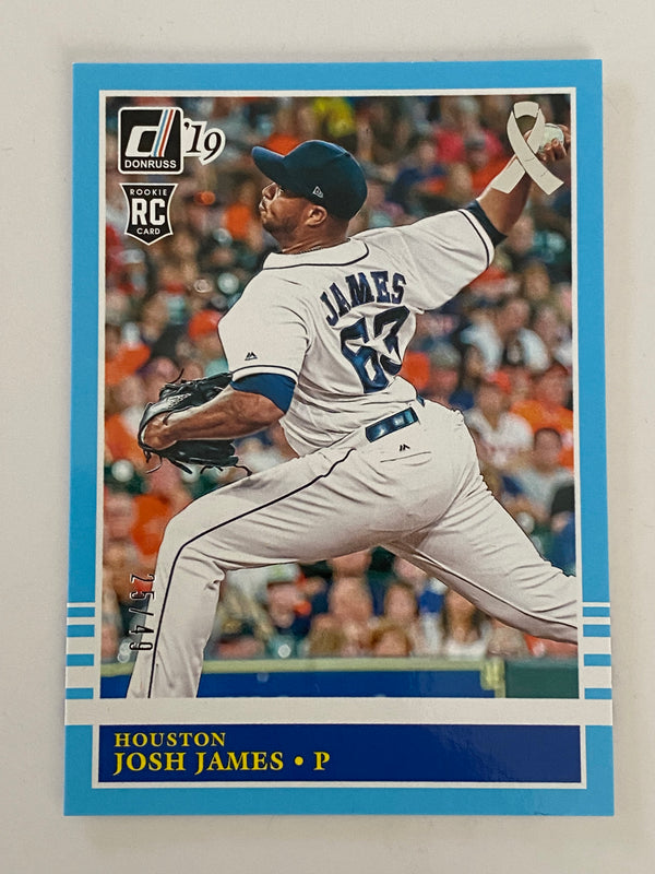 2019 Donruss Father's Day Blue /49 #223 Josh James RC