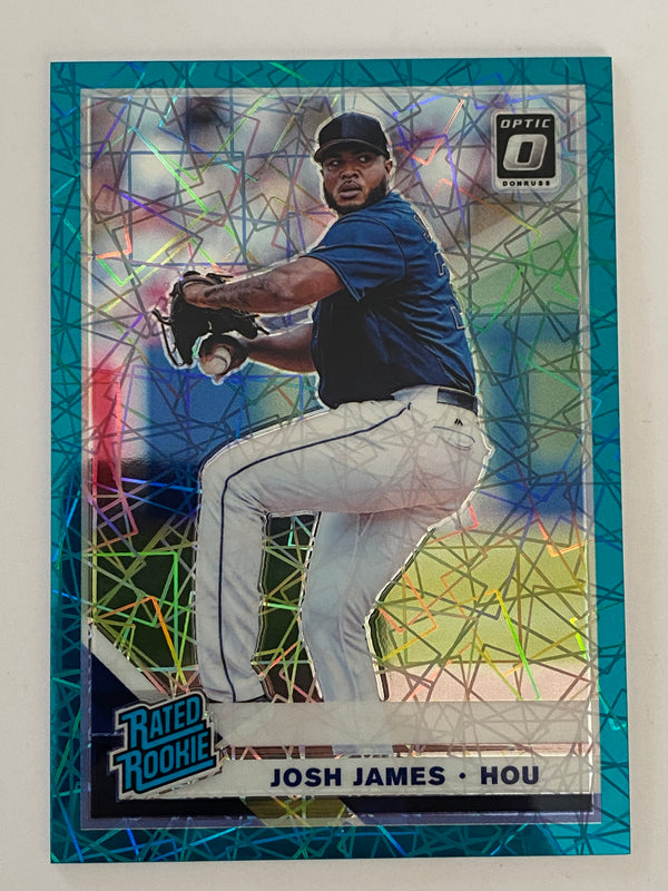 2019 Donruss Optic RR Teal Velocity /35 #69 Josh James RC