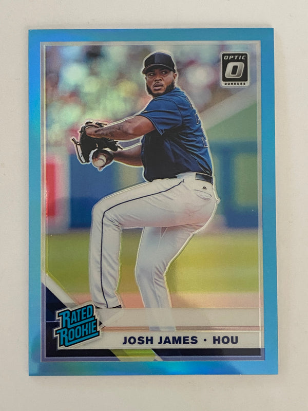 2019 Donruss Optic RR Carolina Blue /50 #69 Josh James RC