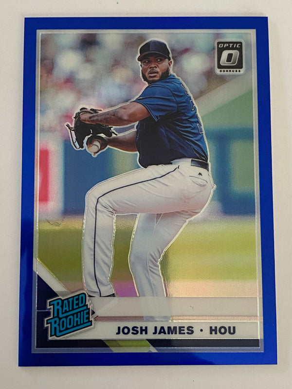 2019 Donruss Optic RR Blue /75 #69 Josh James RC