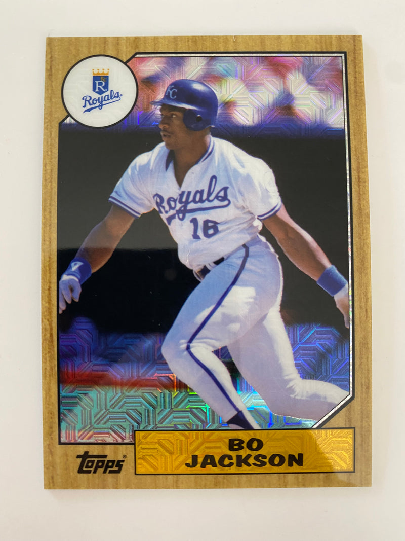 2017 Topps  Silver Pack 1987 Mojo Refractor #87-BJ Bo Jackson