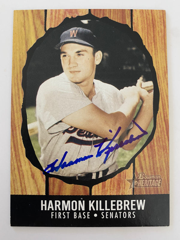 2003 Bowman Heritage In Person Autographed #178C Harmon Killebrew