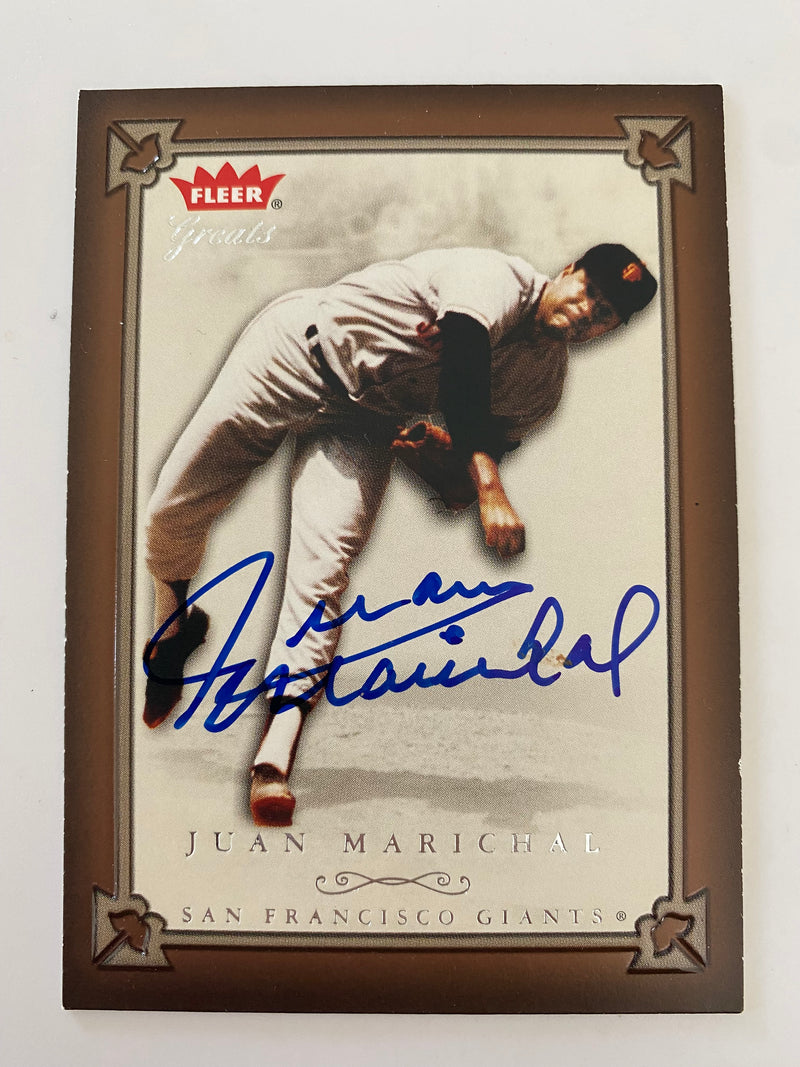 2004 Fleer Greats Of The Game In Person Autograph #47 Juan Marichal