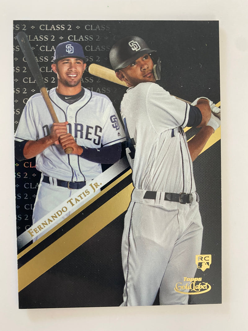 2019 Topps Gold Label Black Label Class 2 #100 Fernando Tatis Jr. RC