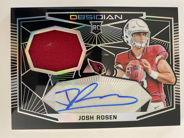 2018 Panini Obsidian Rookie Jersey Autograph Auto #RJ-JR Josh Rosen RC