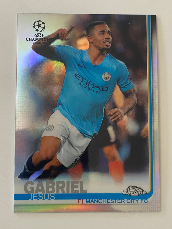 2018-19 Topps Chrome UEFA Champions League Refractor #51 Gabriel Jesus