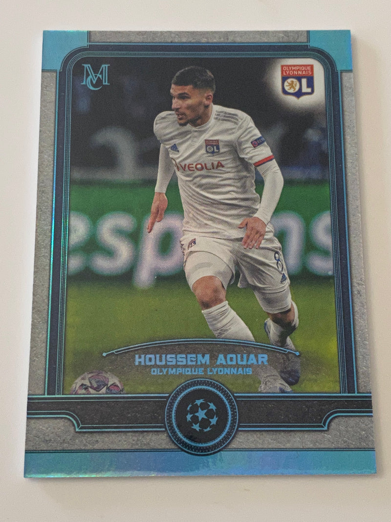 2019-20 Topps Museum Collection UEFA Collection Sapphire /75 #24 Houssem Aouar RC