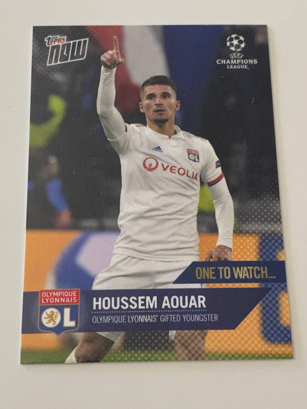 2020 Topps Now UEFA Champions League #57 Houssem Aouar RC