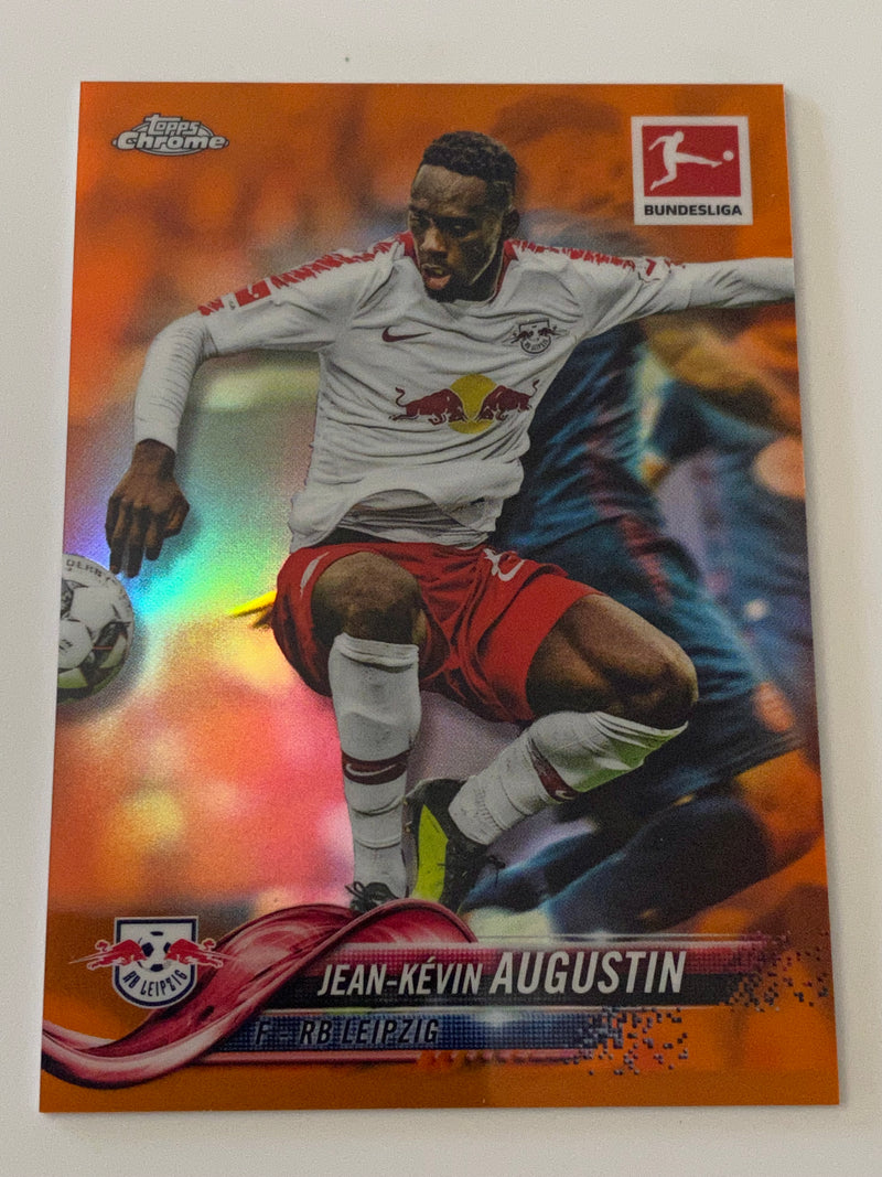 2018-19 Topps Chrome UEFA Champions League Orange Refractor /25 #82 Jean Kevin Augustin RC