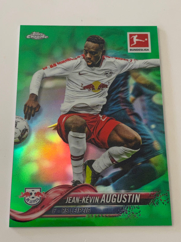 2018-19 Topps Chrome UEFA Champions League Green Refractor /99 #82 Jean Kevin Augustin RC