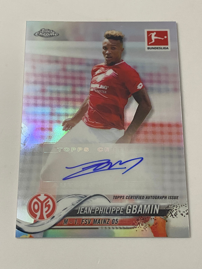 2018-19 Topps Chrome UEFA Champions League Auto Refractor #7 Jean-Philippe Gbamin RC