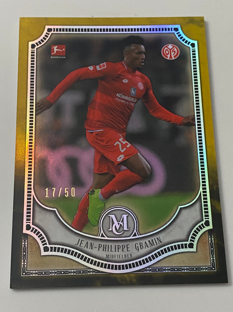 2018-19 Topps Museum Collection Bundesliga Gold /50 #73 Jean-Philippe Gbamin RC