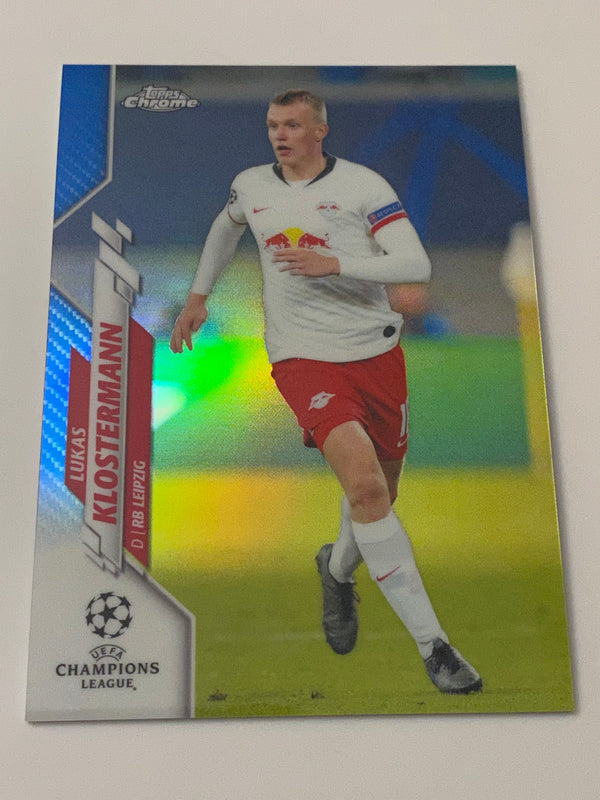 2019-20 Topps Chrome UEFA Champions League Blue Refractor /150 #7 Lukas Klostermann RC