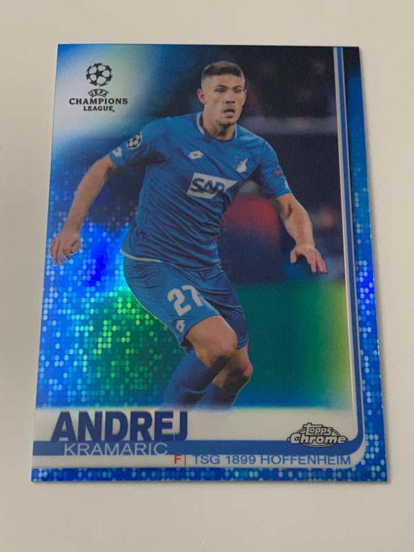 2018-19 Topps Chrome UEFA Champions League Blue Refractor /150 #81 Andrej Kramaric RC