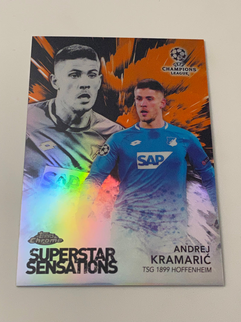 2018-19 Topps Chrome UEFA Champions League Superstar Sensations Orange Refractor /25 #SS-AK Andrej Kramaric RC