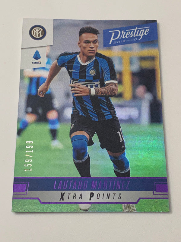 2019-20 Panini Chronicles Prestige Serie A Xtra Points Purple /199 #236 Lautaro Martinez RC