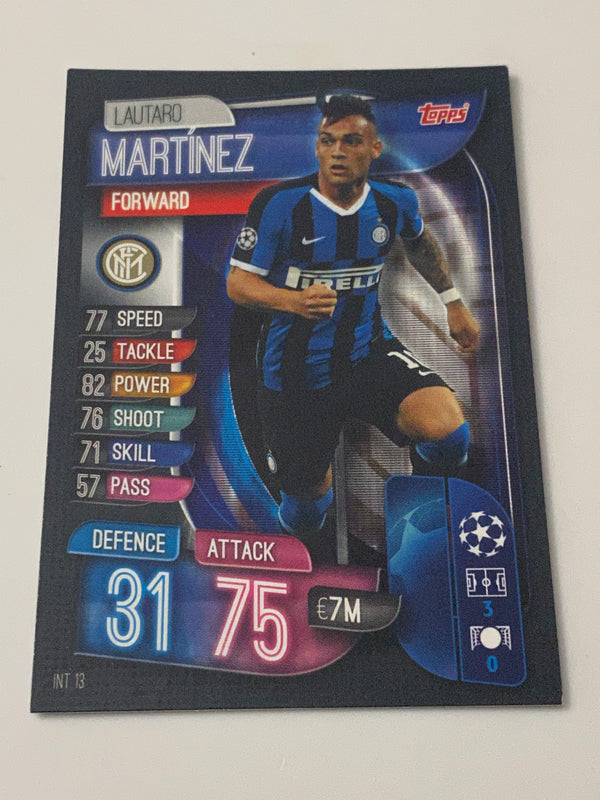 2019-20 Topps Match Attax UEFA Champions League #INT13 Lautaro Martinez