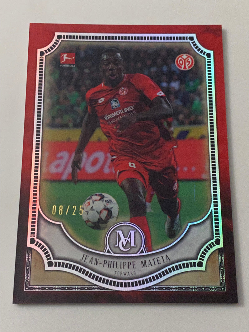 2018-19 Topps Museum Collection Bundesliga League Ruby /25 #13 Jean-Philippe Mateta RC