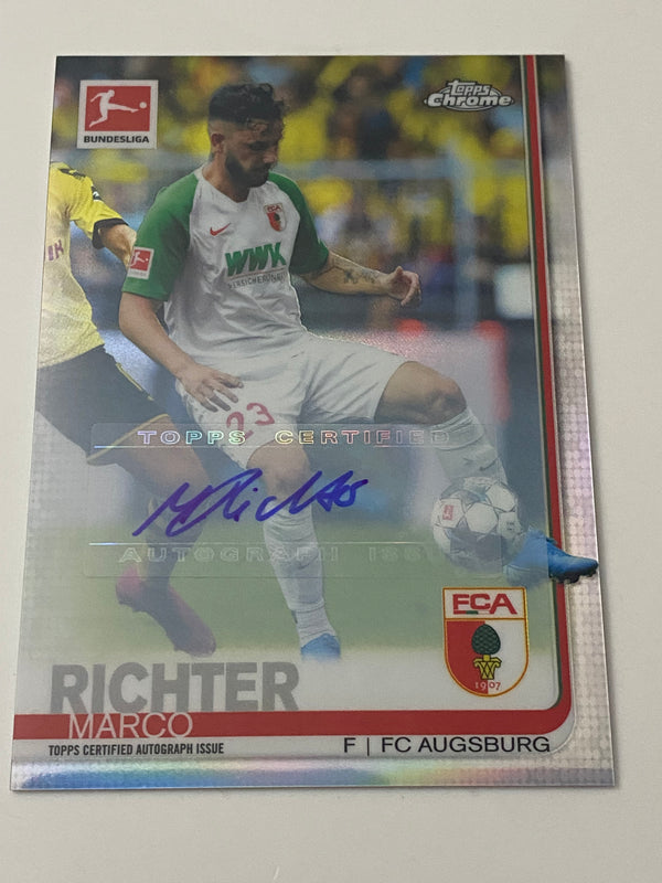 2019-20 Topps Chrome Bundesliga Refractor Auto #36 Marco Richter RC