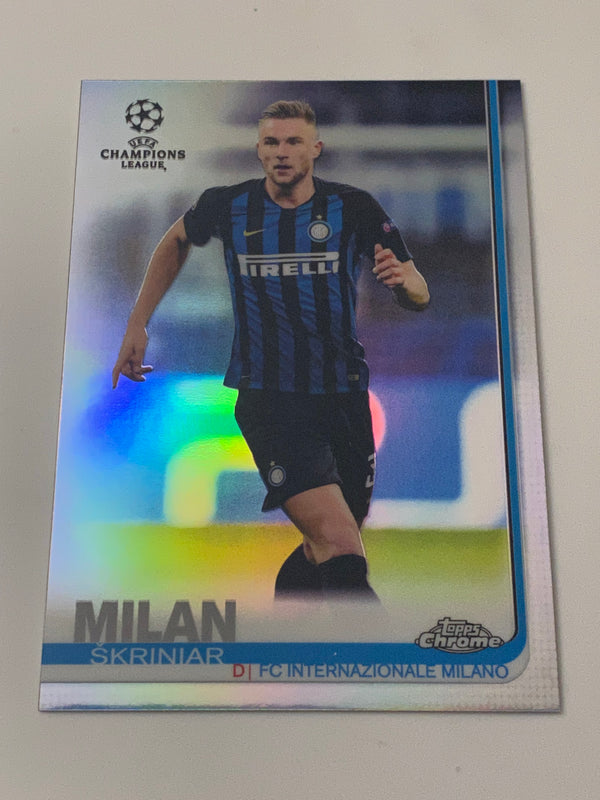 2018-19 Topps Chrome UEFA Champions League Refractor #90 Milan Skriniar RC