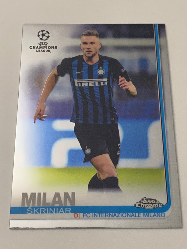 2018-19 Topps Chrome UEFA Champions League #90 Milan Skriniar RC