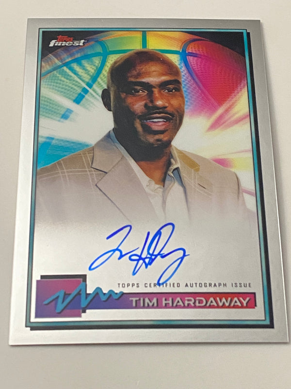 2021 Finest On Card Auto #FA-TH Tim Hardaway