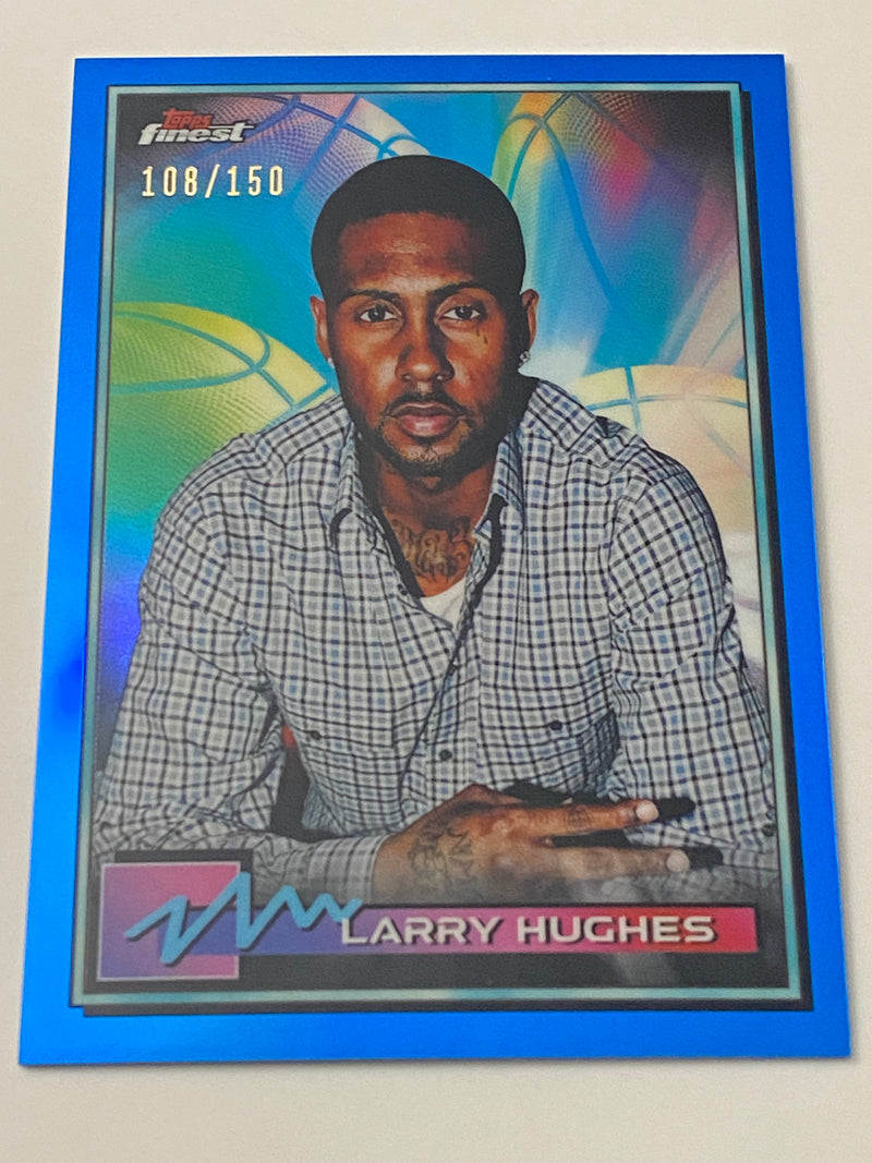 2021 Finest Blue Refractor /150 #23 Larry Hughes