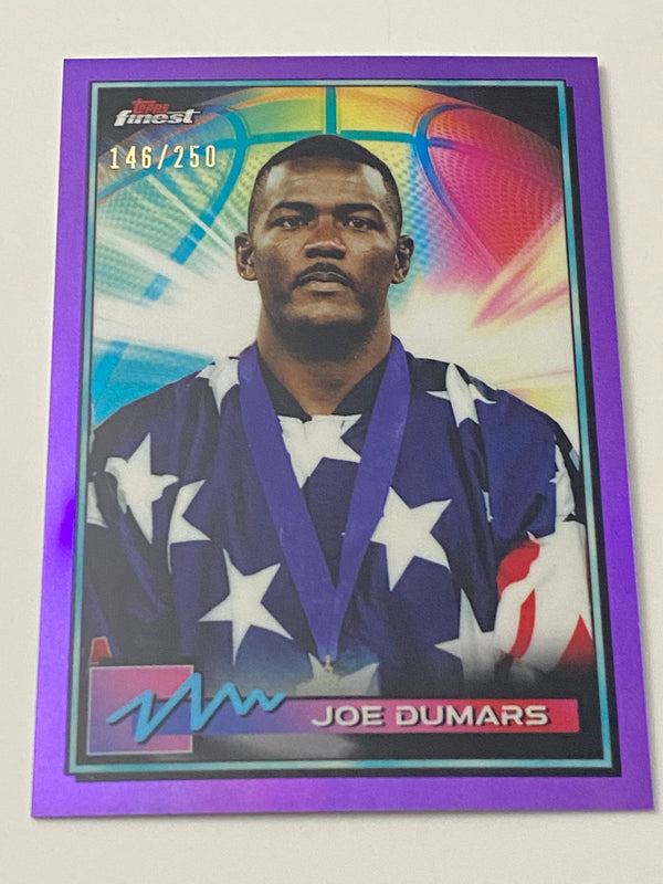 2021 Finest Purple Refractor /250 #4 Joe Dumars