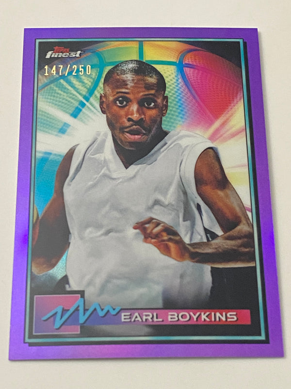 2021 Finest Purple Refractor /250 #54 Earl Boykins