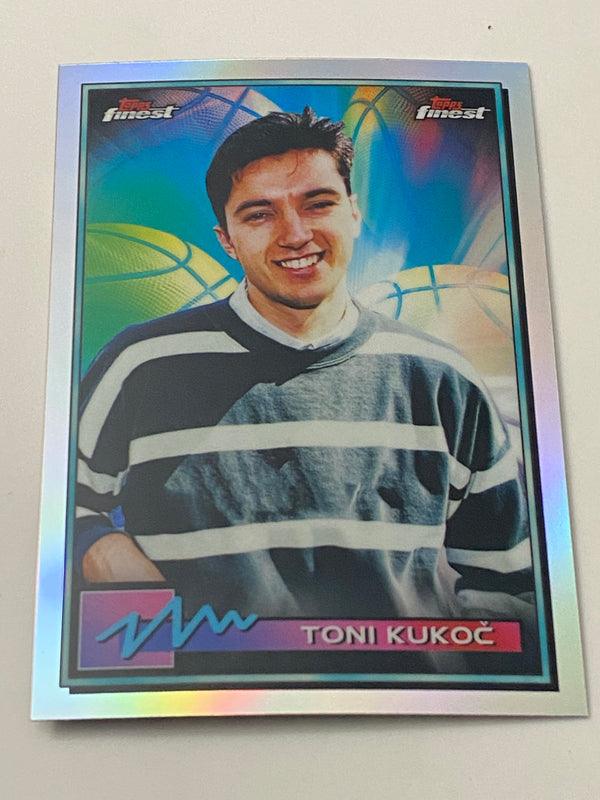 2021 Finest Refractor #27 Toni Kukoc