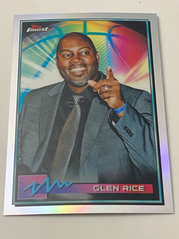 2021 Finest Refractor #28 Glen Rice