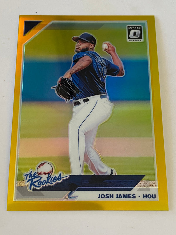 2019 Donruss Optic The Rookies Gold /10 #TR-8 Josh James RC