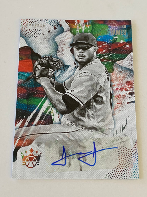 2019 Panini Donruss Diamond Kings Auto #DKS-JJ Josh James RC