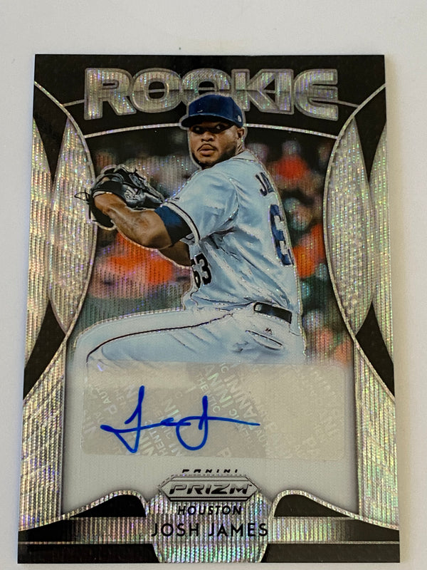 2019 Panini Prizm Rookie Autographs Blue Wave /60 #RA-JJ Josh James RC