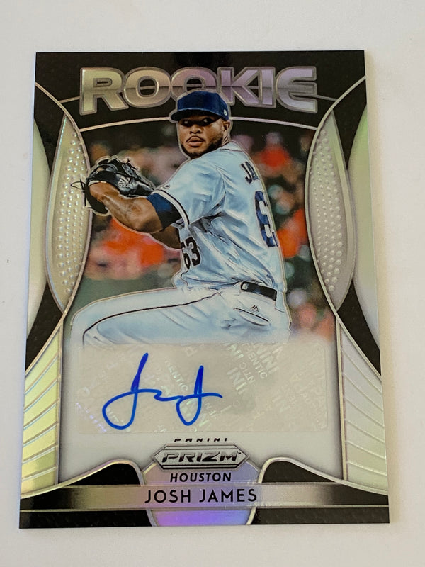 2019 Panini Prizm Rookie Autographs Prizm Silver #RA-JJ Josh James RC