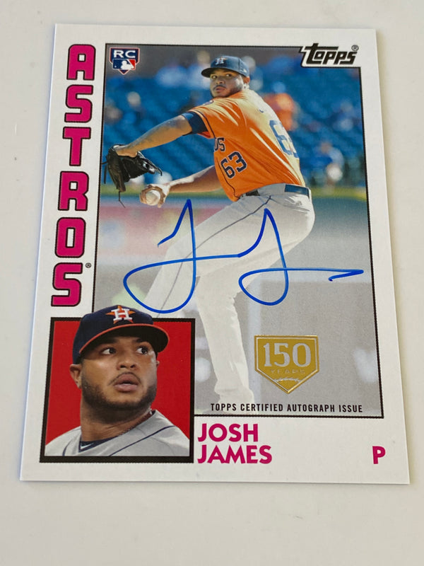 2019 Topps 1984 150th Anniversary Auto /150 #84R-JJ Josh James RC