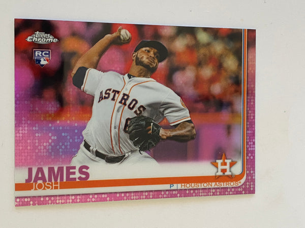 2019 Topps Chrome Pink Refractor #55 Josh James RC