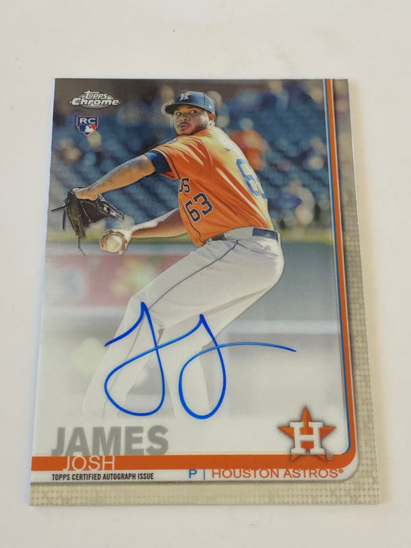 2019 Topps Chrome Rookie Autographs Auto #RA-JJ Josh James RC