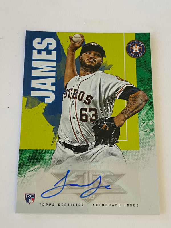 2019 Topps Fire Autograph Green Auto /75 #FA-JJ Josh James RC