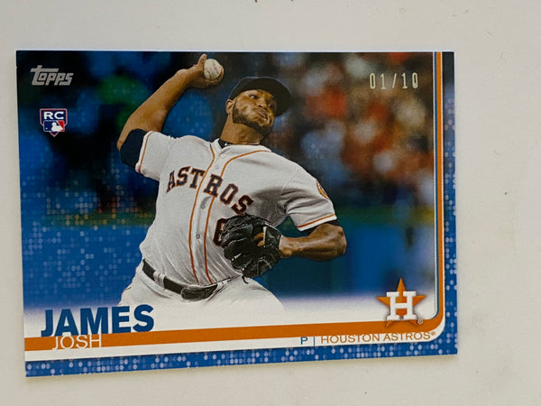 2019 Topps Mini On Demand Blue 1/10 #584 Josh James RC