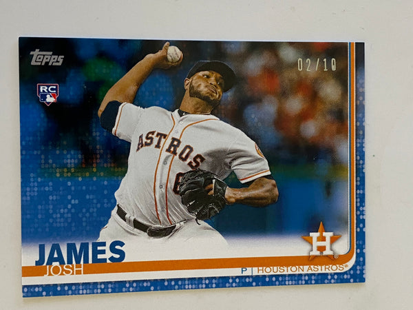 2019 Topps Mini On Demand Blue 2/10 #584 Josh James RC