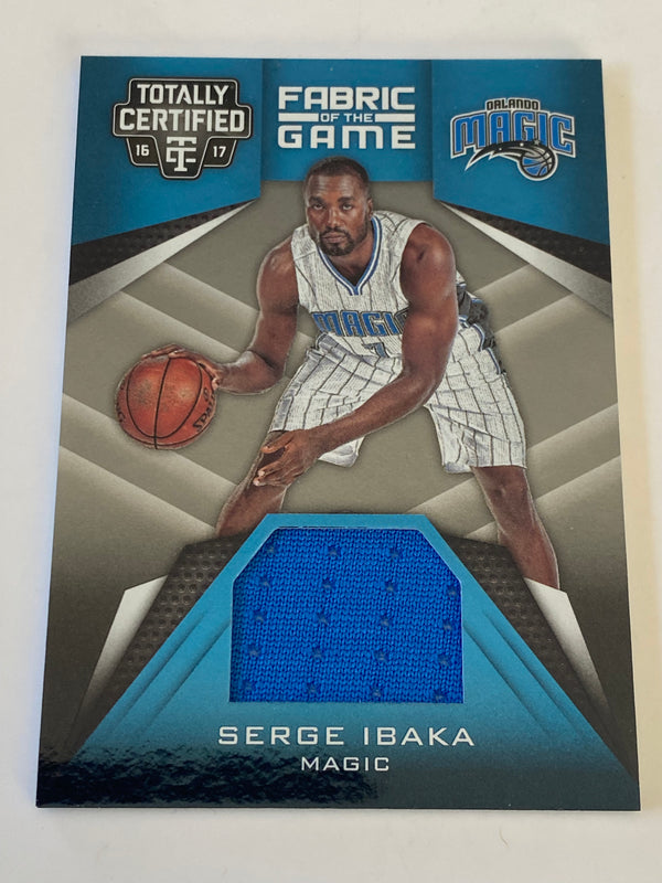 2016-17 Panini Totally Certified Fabric of the Game Jersey #14 Serge Ibaka