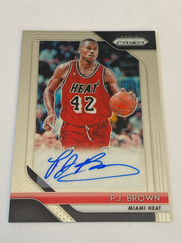 2018-19 Panini Prizm Signature Auto #S-PJB P. J. Brown