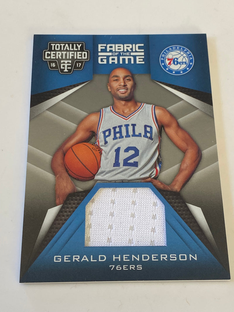 2016-17 Panini Totally Certified Fabric of the Game #25 Gerald Henderson