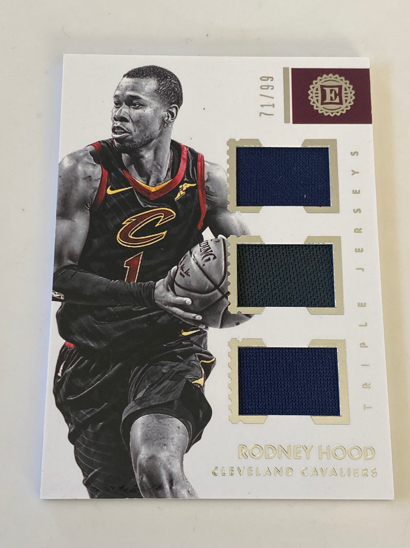 2017-18 Panini Encased Triple Jersey Game Worn /99 #TJ-RH Rodney Hood